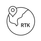 H: 8 mm + 1 ppm RMS V: 15 mm + 1 ppm RMS
